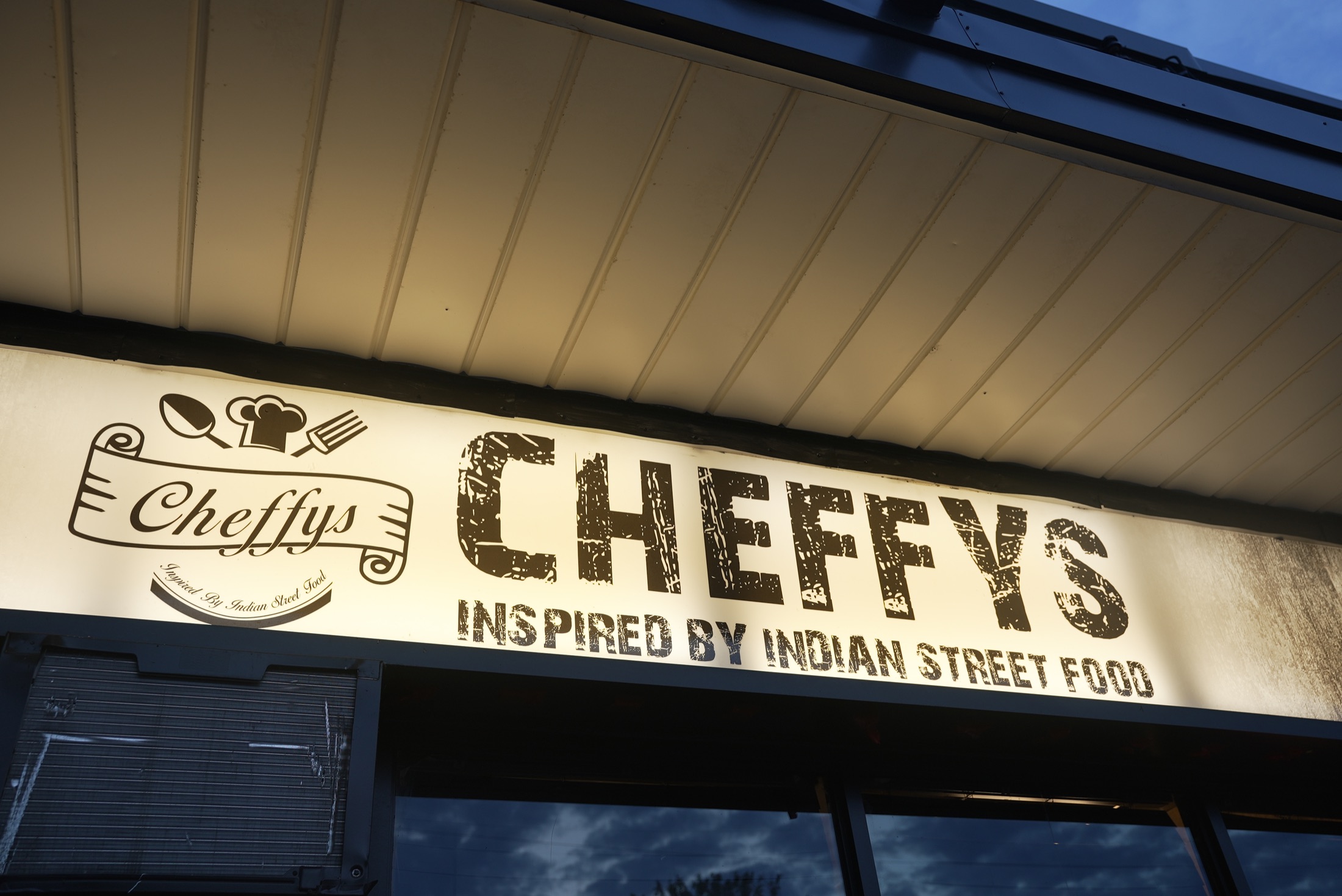 Cheffys storefront signage